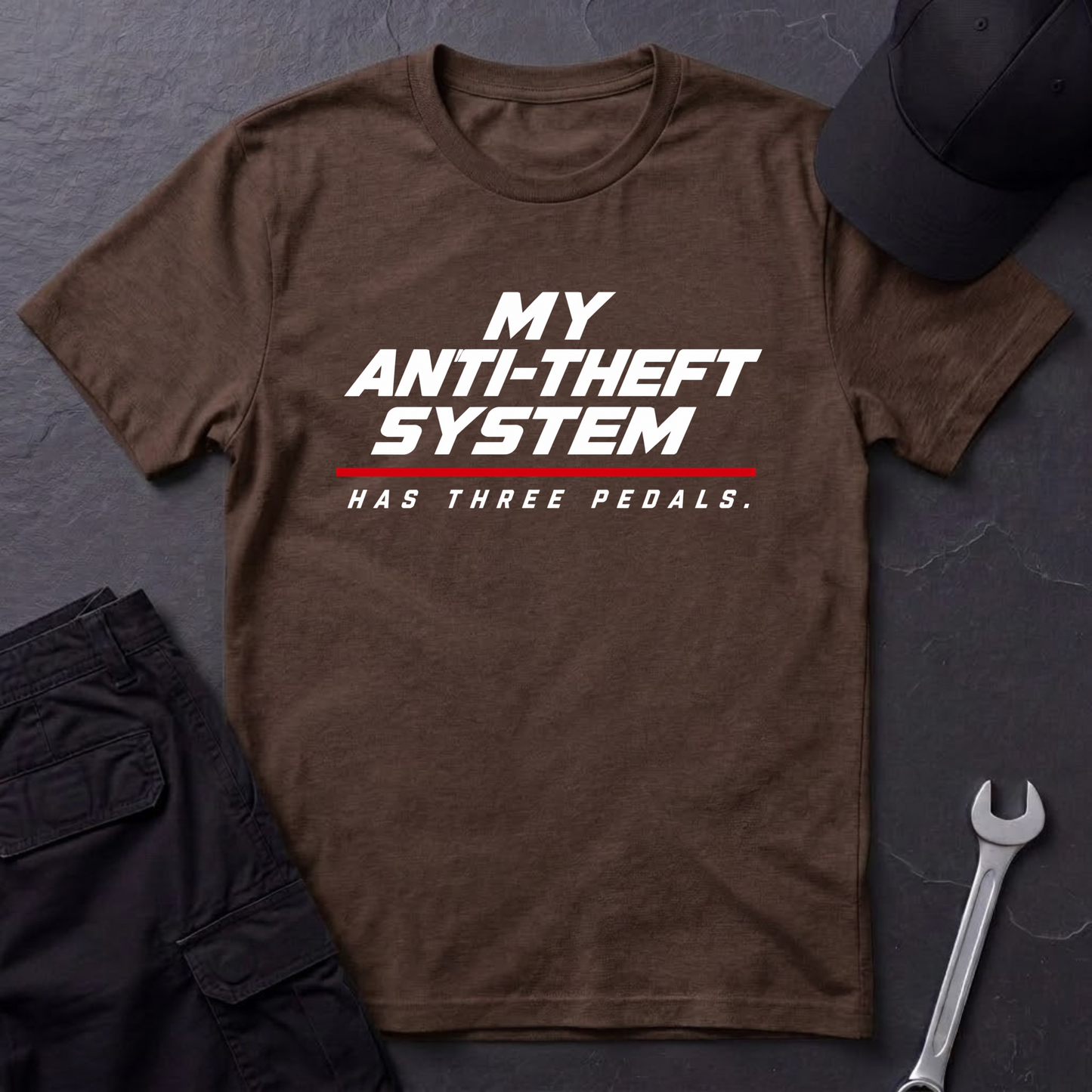 Anti-Theft System.   T-Shirt