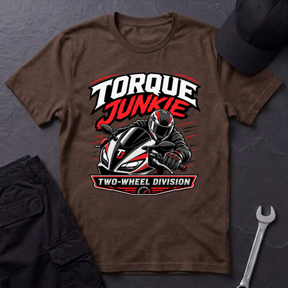 Torque Junkie Two Wheel Division  T-Shirt