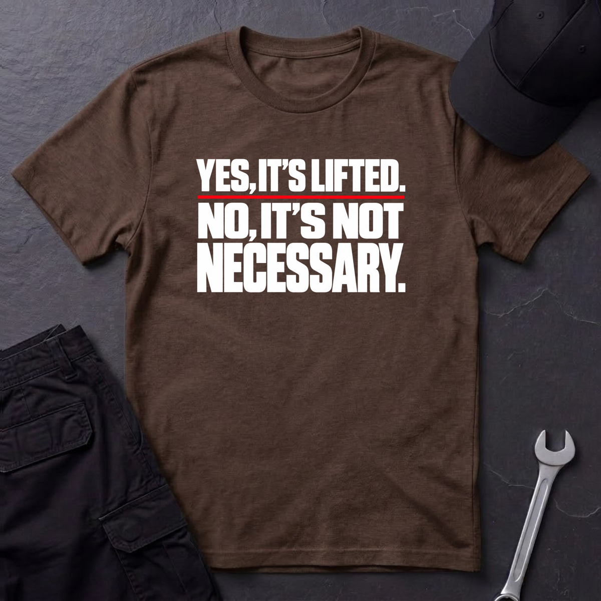 Yes, It's Lifted.  T-Shirt