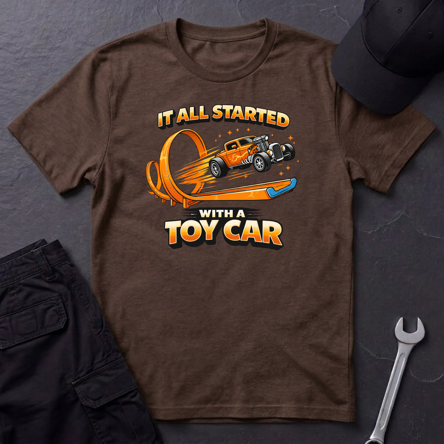 It All Started With A Toy Car  T-Shirt