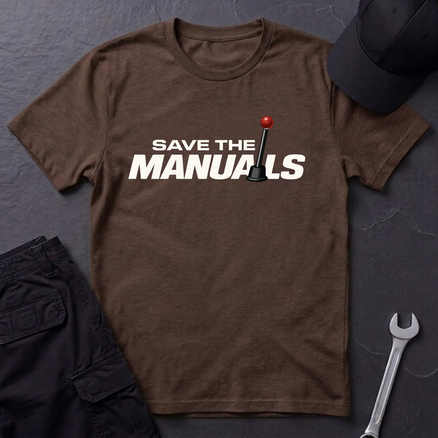 Save The Manuals Outline  T-Shirt