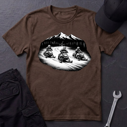Snowmobile Night Ride  T-Shirt