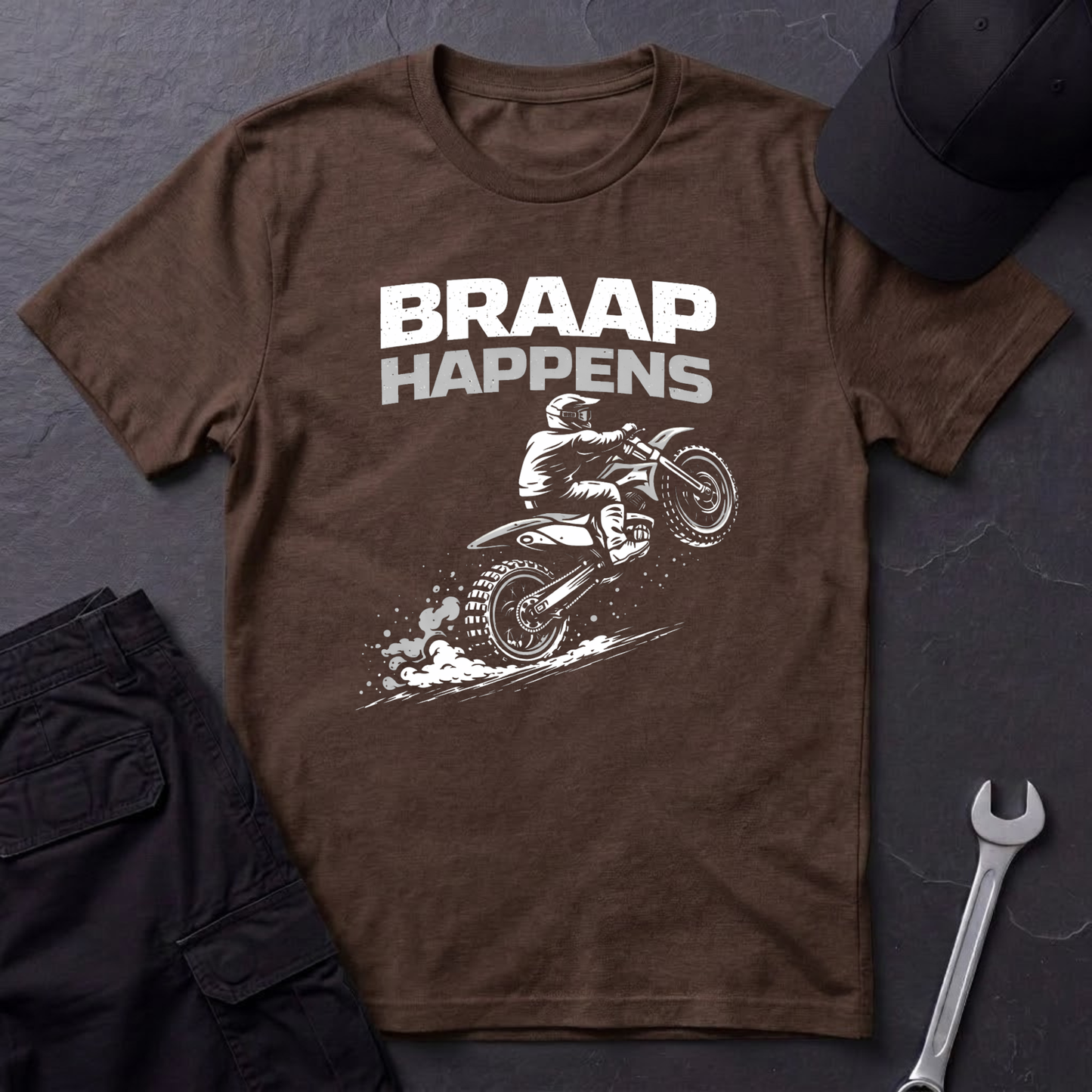 Braap Happens Dirtbike T-Shirt