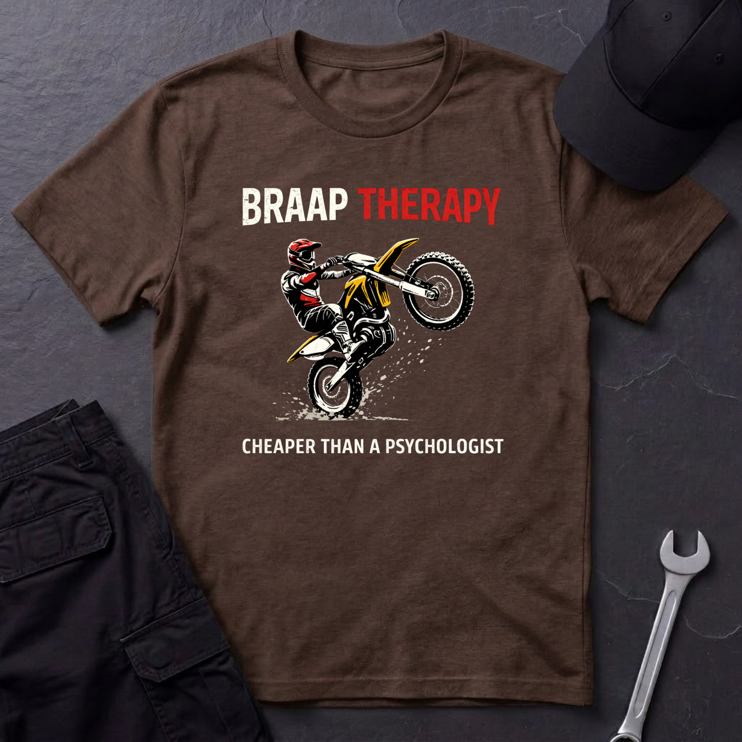 Braap Therapy Dirtbike T-Shirt