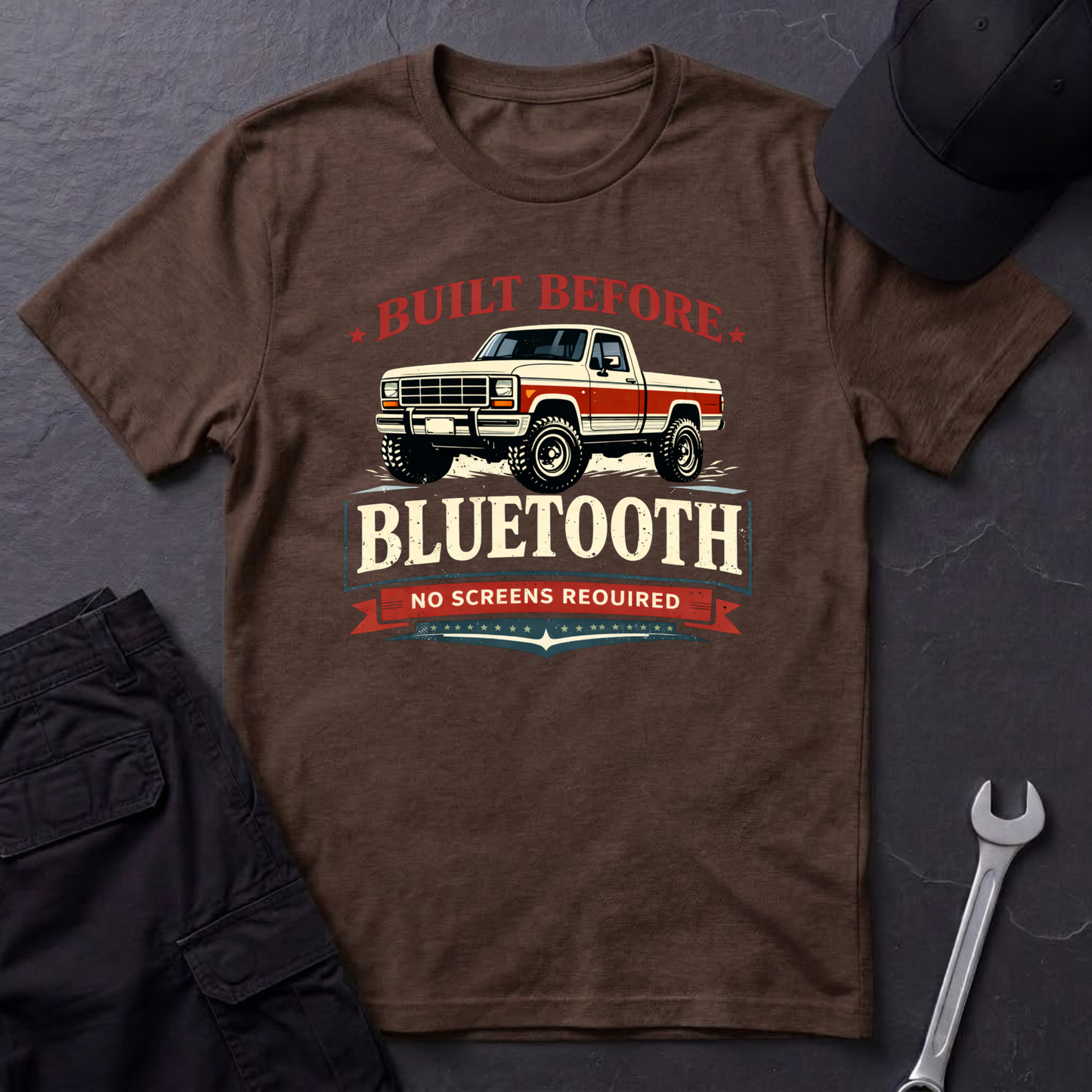 Before Bluetooth Bullnose T-Shirt