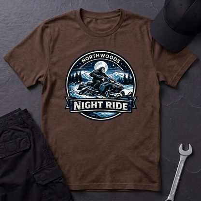 Sasquatch Snowmobile Night Ride  T-Shirt