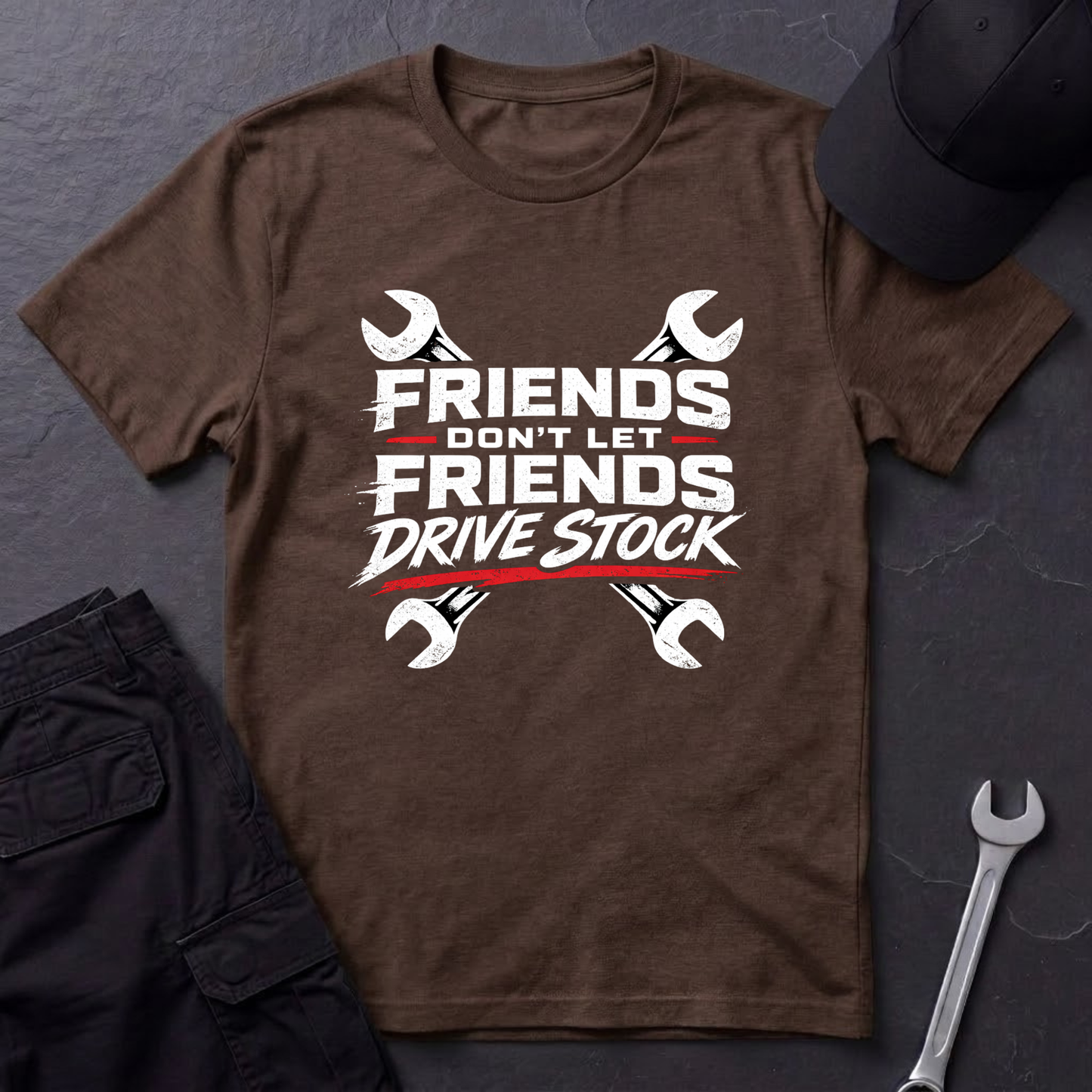 Don't Let Friends Drive Stock  T-Shirt