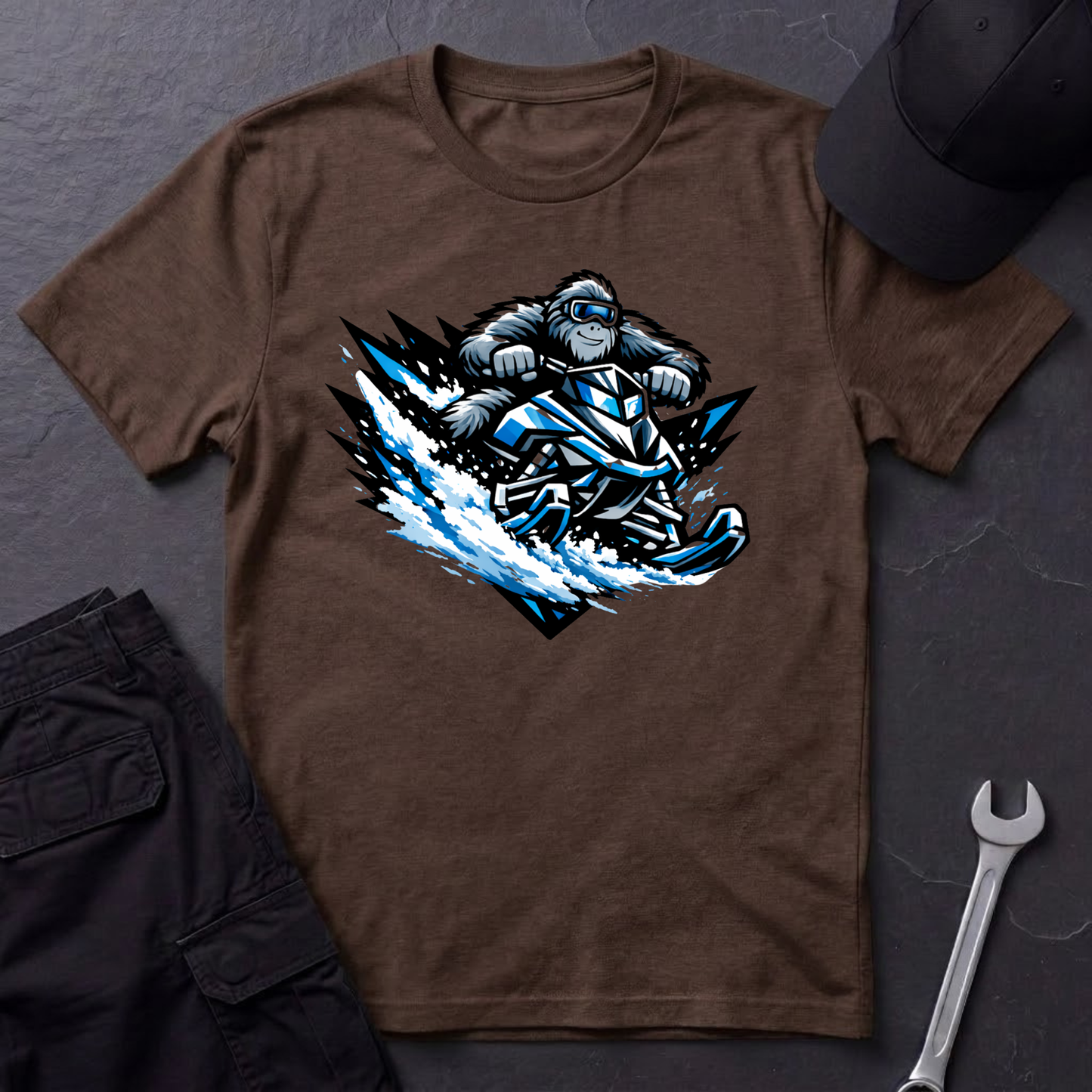 Sasquatch Snowmobile  T-Shirt