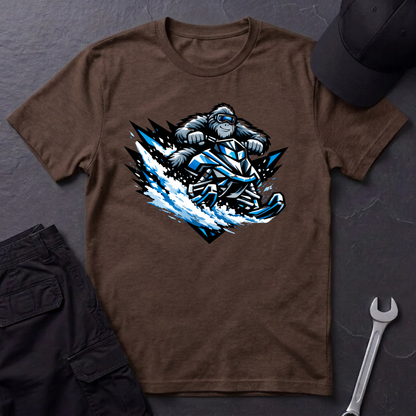 Sasquatch Snowmobile  T-Shirt