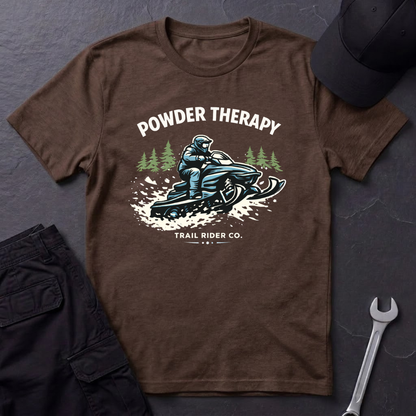 Powder Therapy Snowmobile  T-Shirt