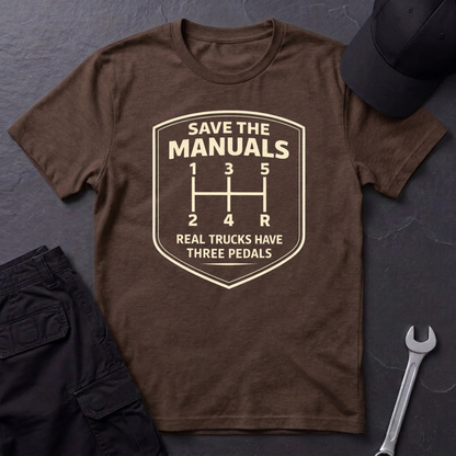 Real Trucks Have Three Pedals  T-Shirt