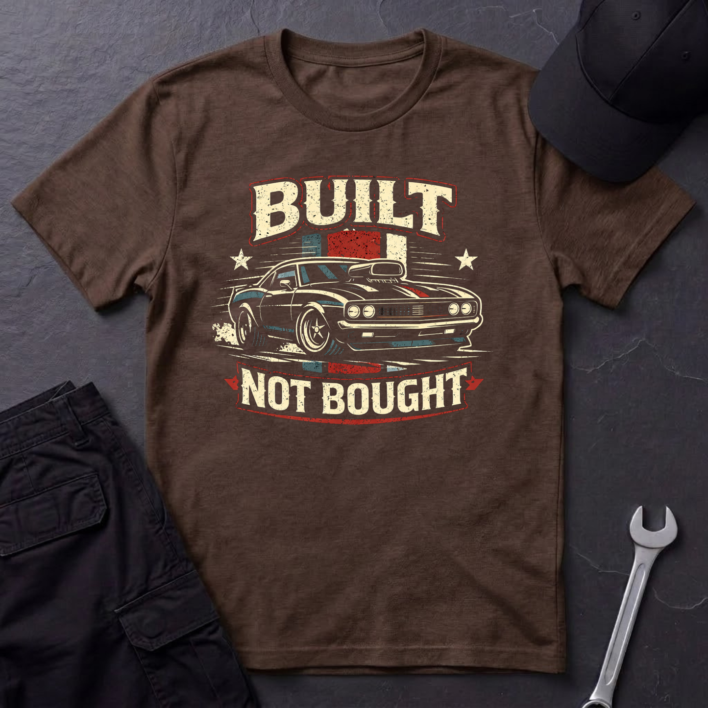 Built Not Bought Musclecar T-Shirt