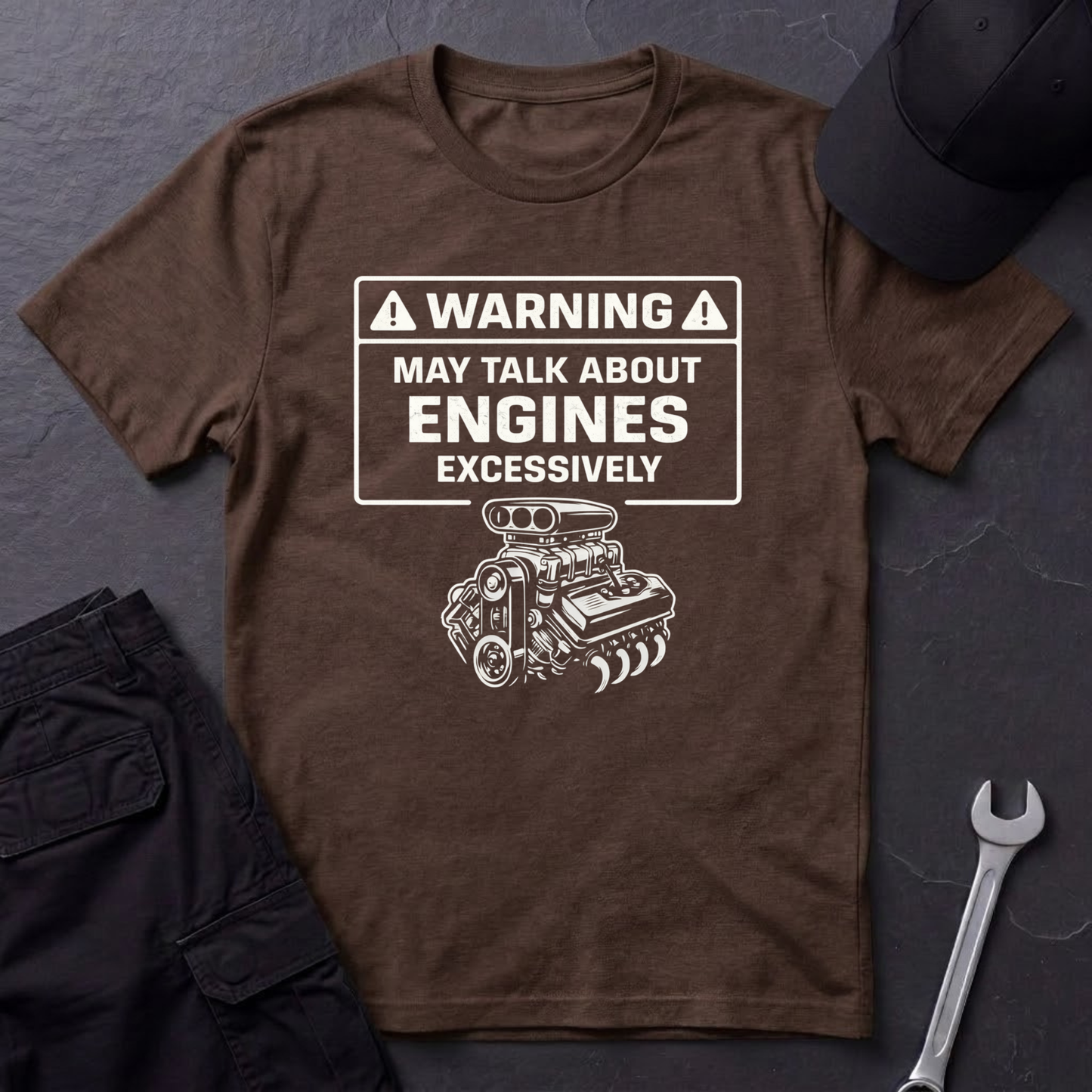 Warning-Talk About Engines  T-Shirt