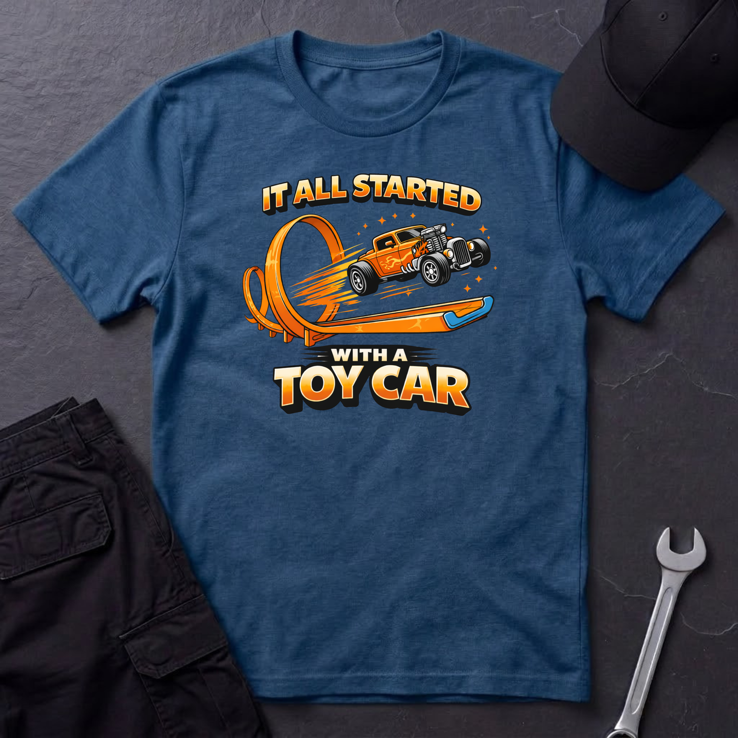 It All Started With A Toy Car  T-Shirt