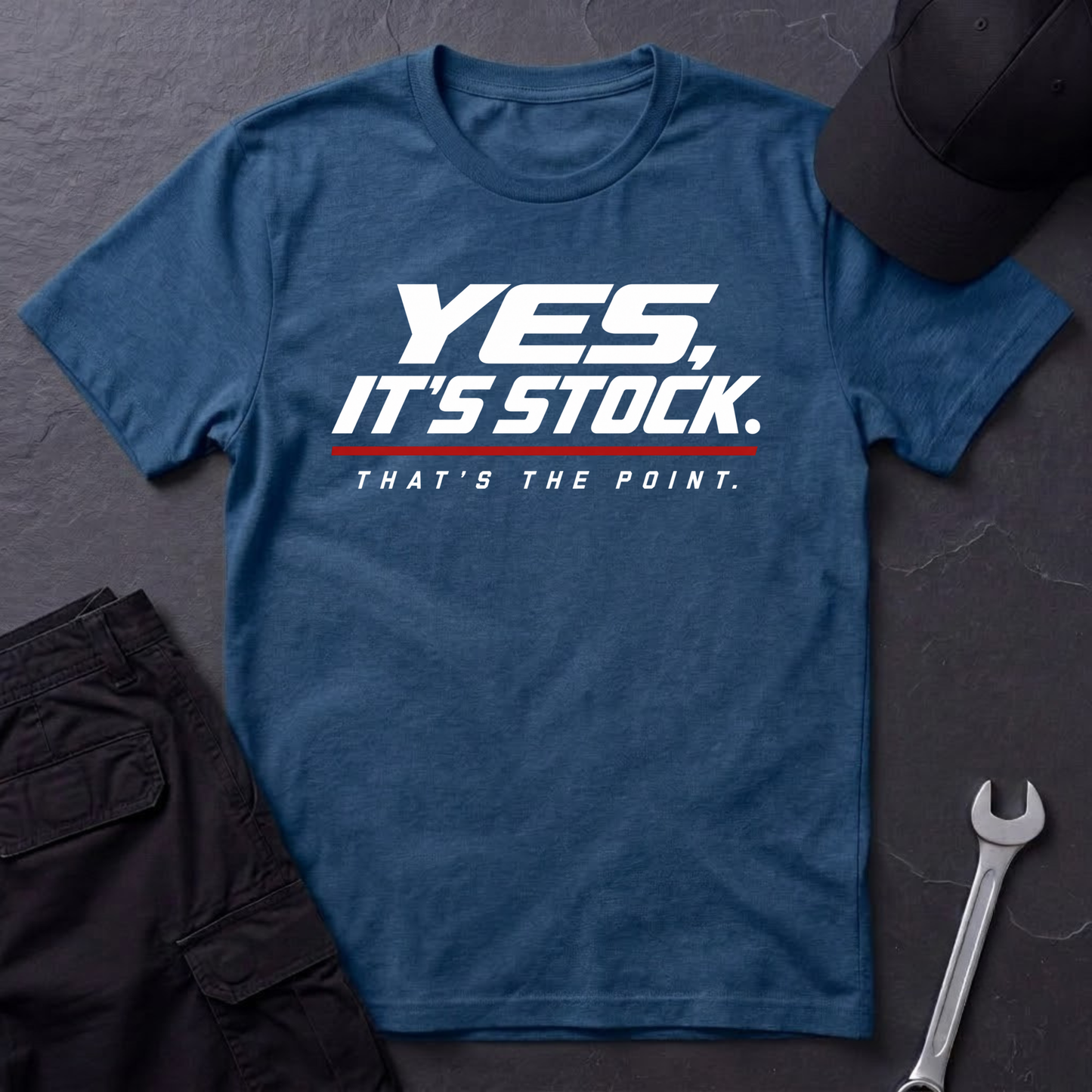 It's Stock.   T-Shirt
