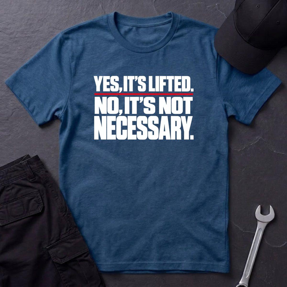 Yes, It's Lifted.  T-Shirt