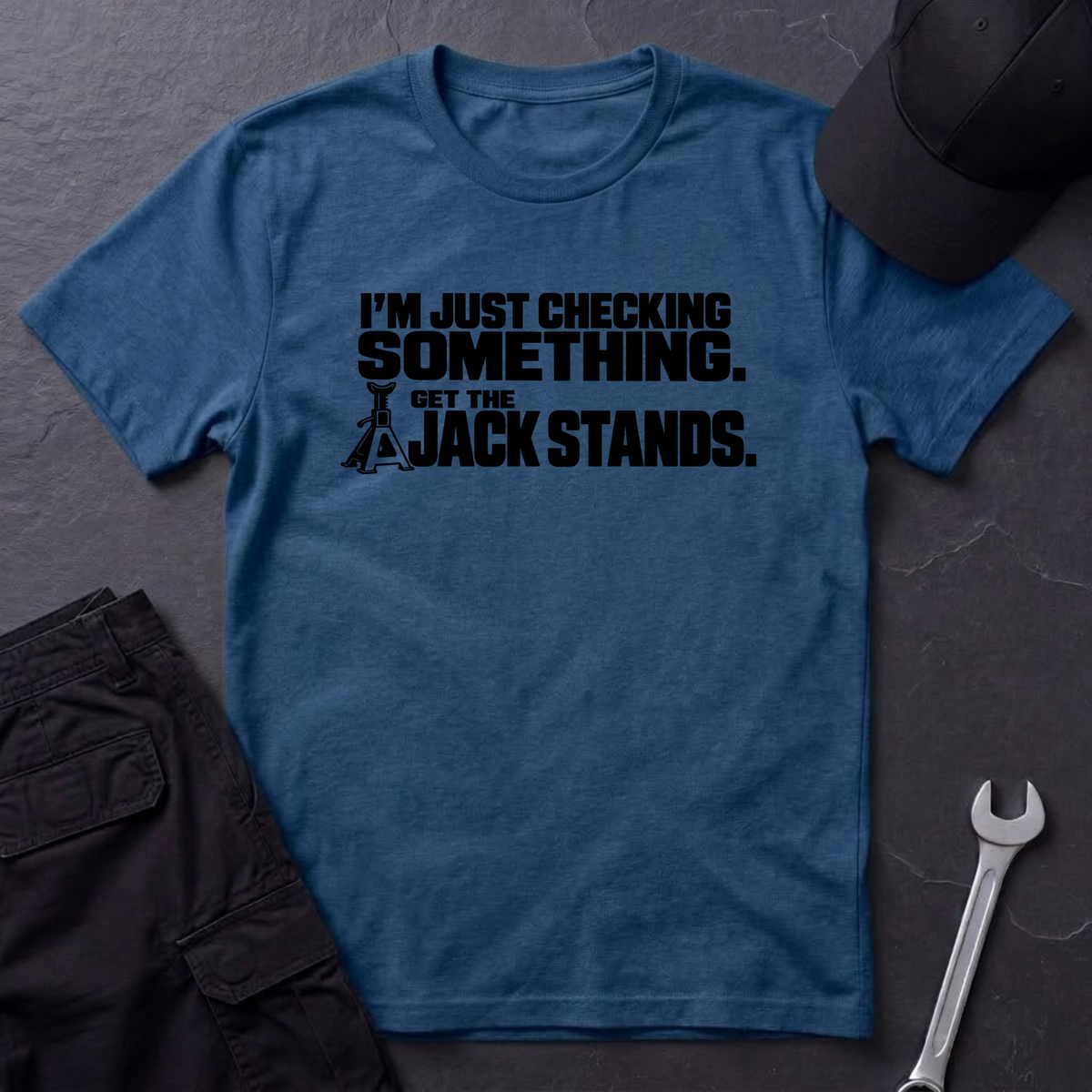 Just Checking Something   T-Shirt