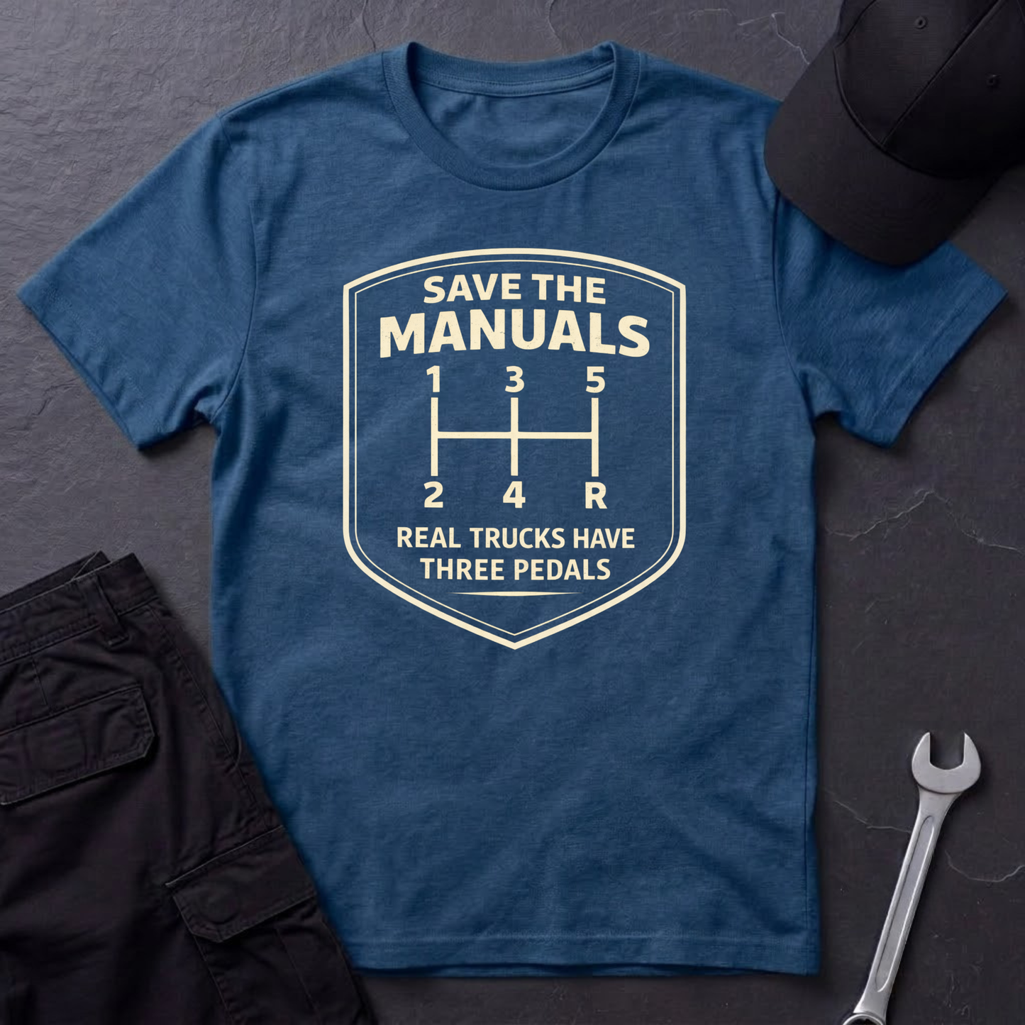 Real Trucks Have Three Pedals  T-Shirt