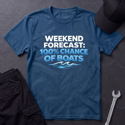 100% Chance Of Boats T-Shirt