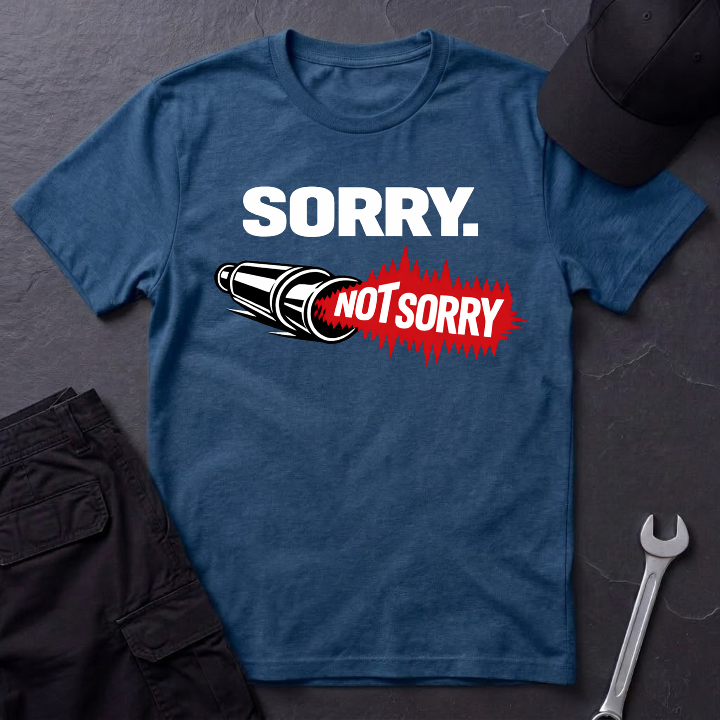 Sorry. Not Sorry. white  T-Shirt