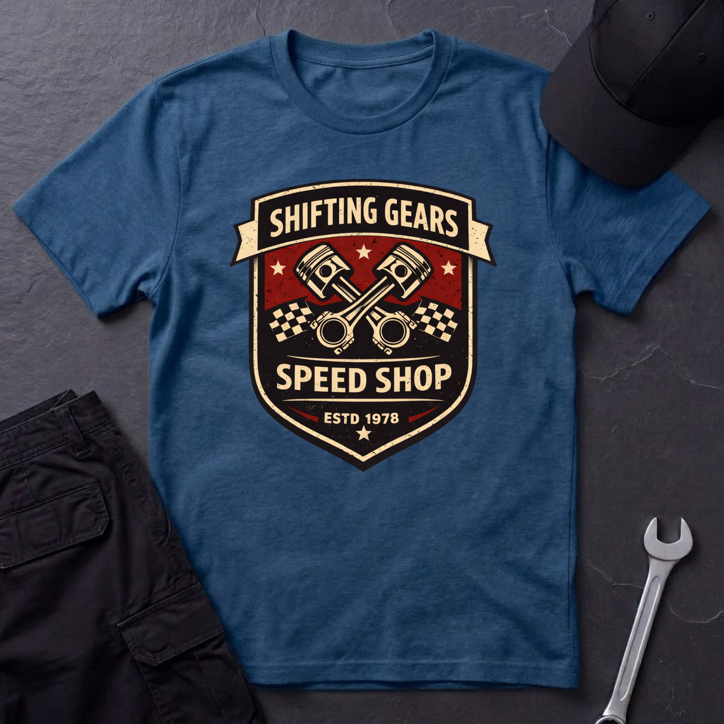 Shifting Gears Speed Shop  T-Shirt