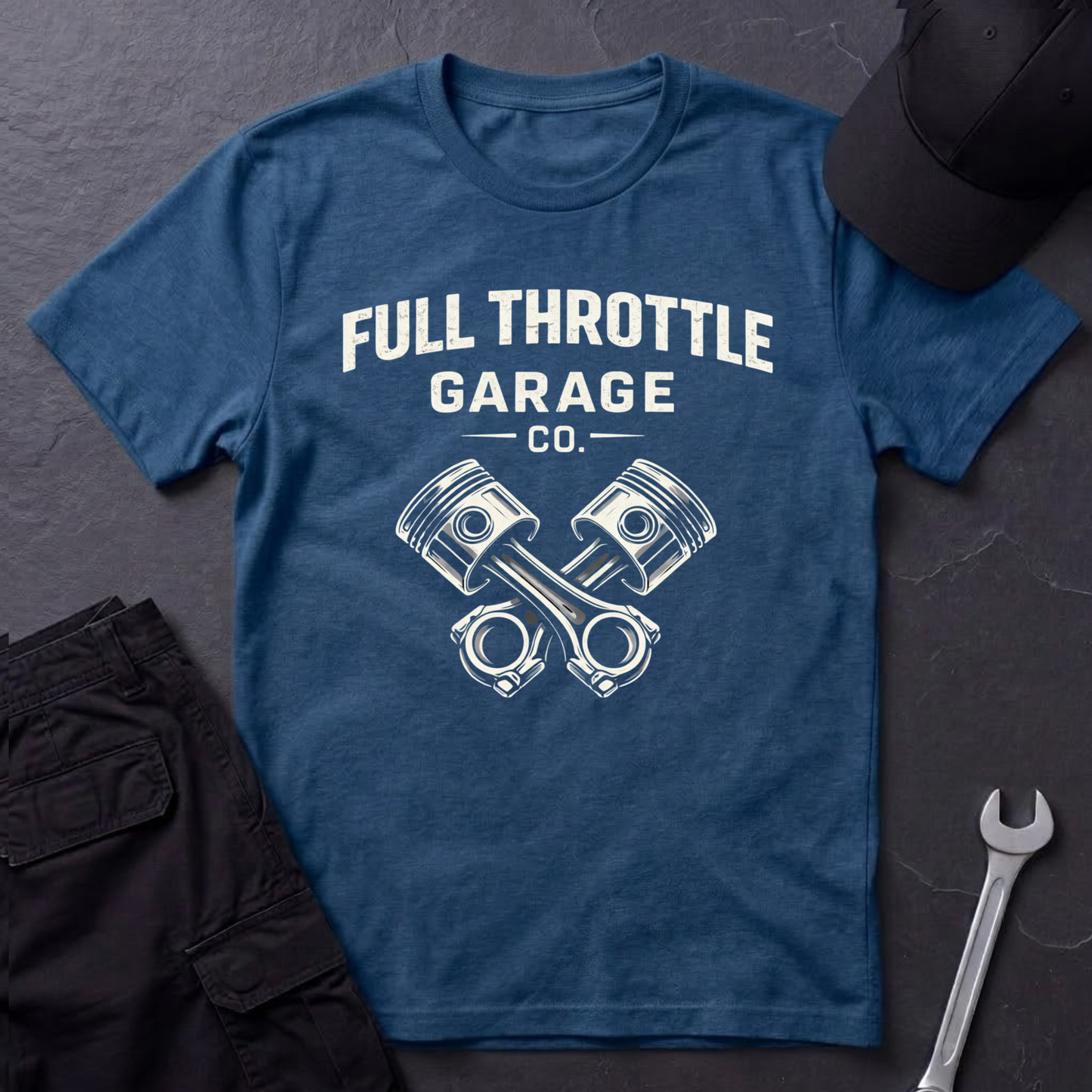 Full Throttle Garage  T-Shirt