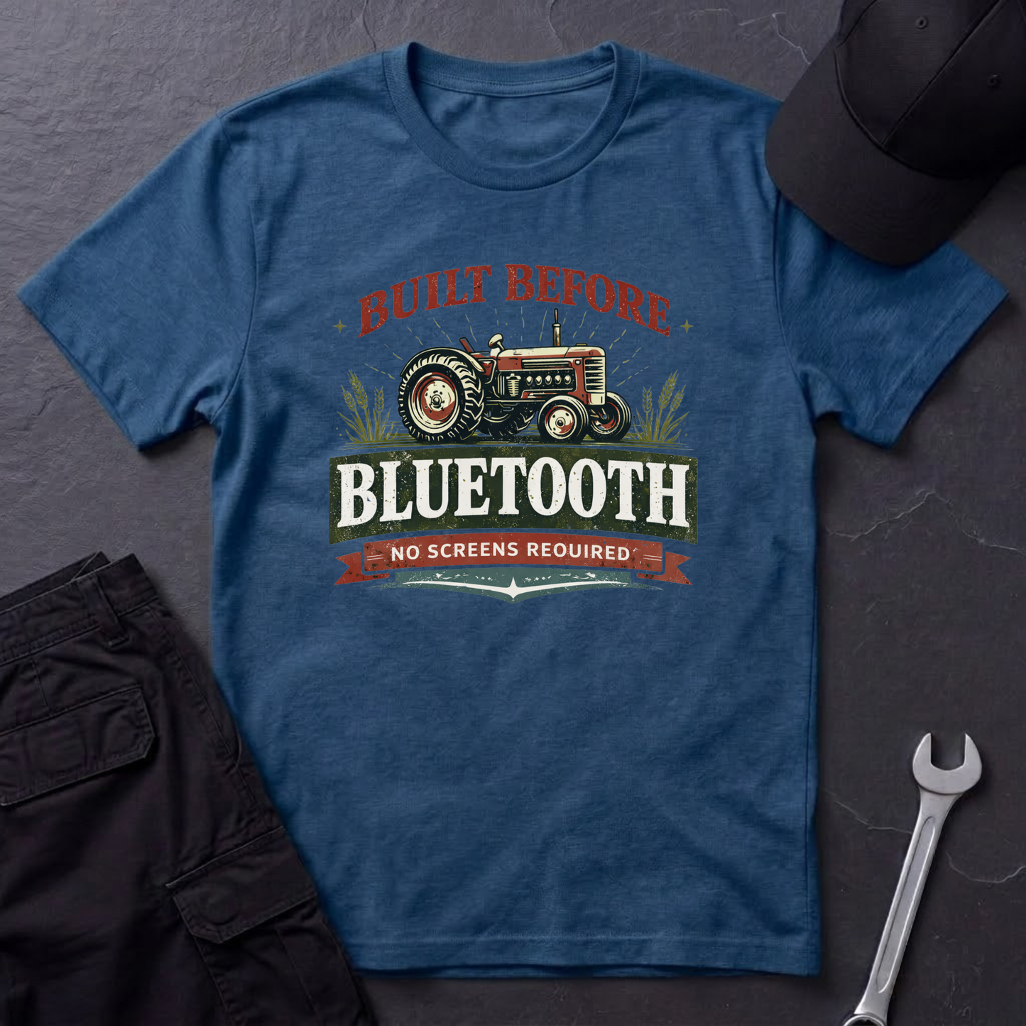 Before Bluetooth Tractor T-Shirt