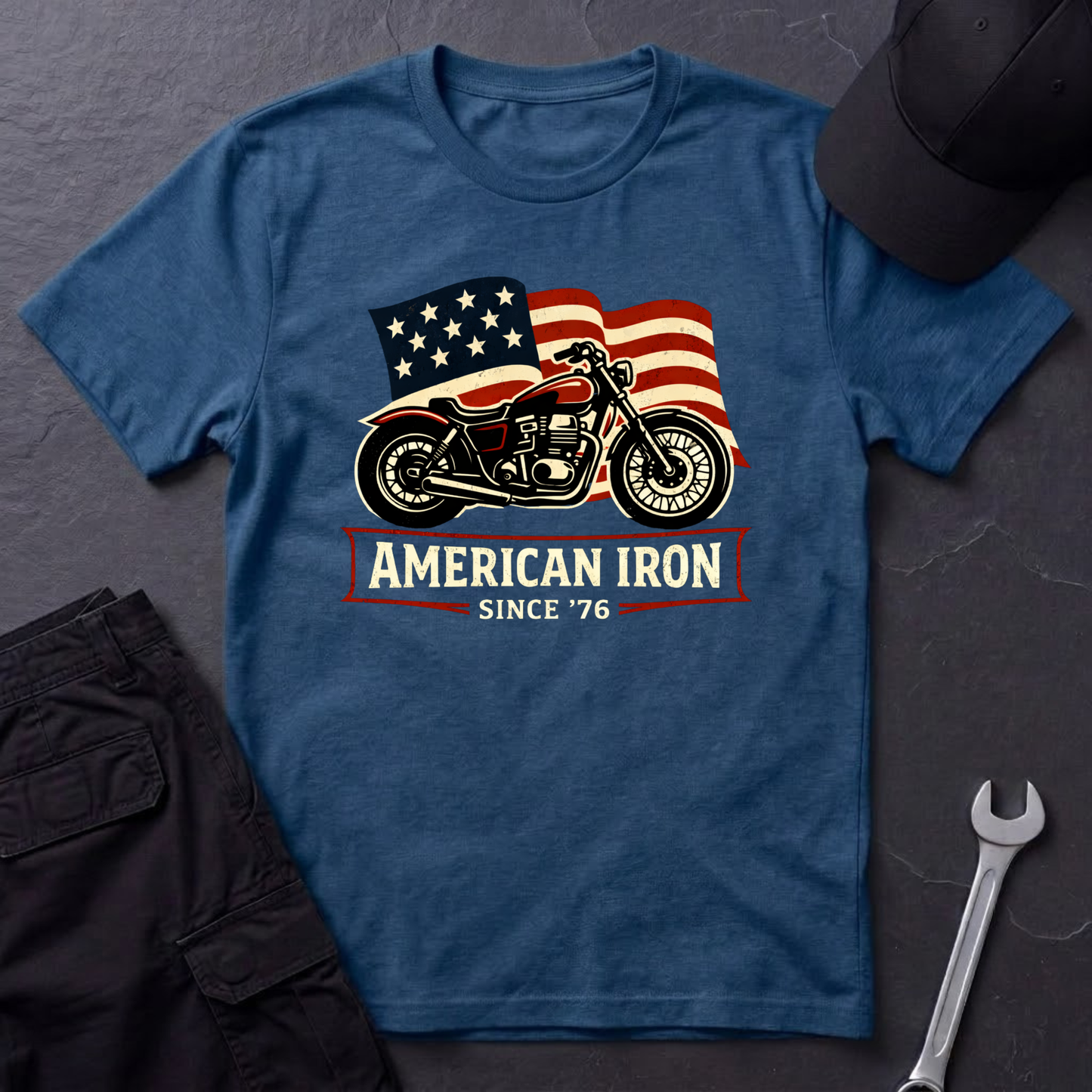 American Iron Motorcycle T-Shirt