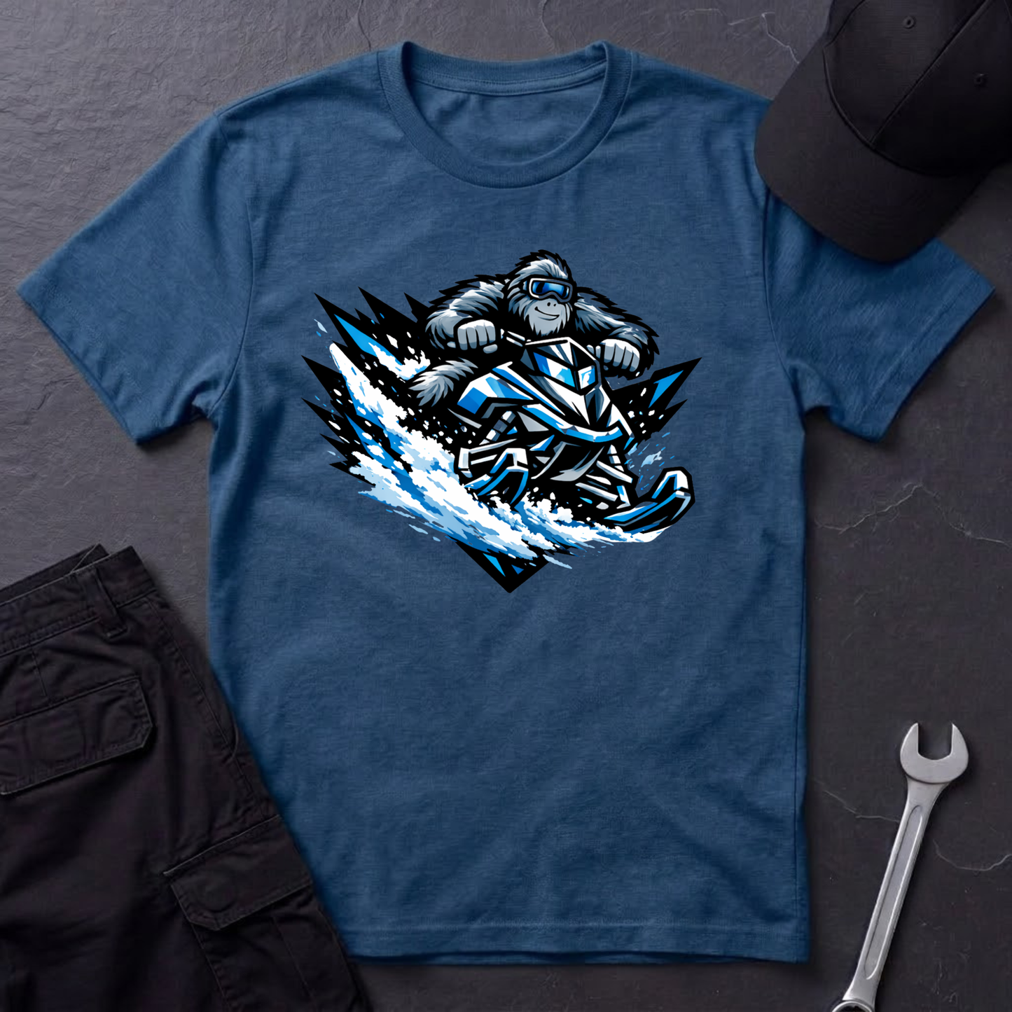 Sasquatch Snowmobile  T-Shirt