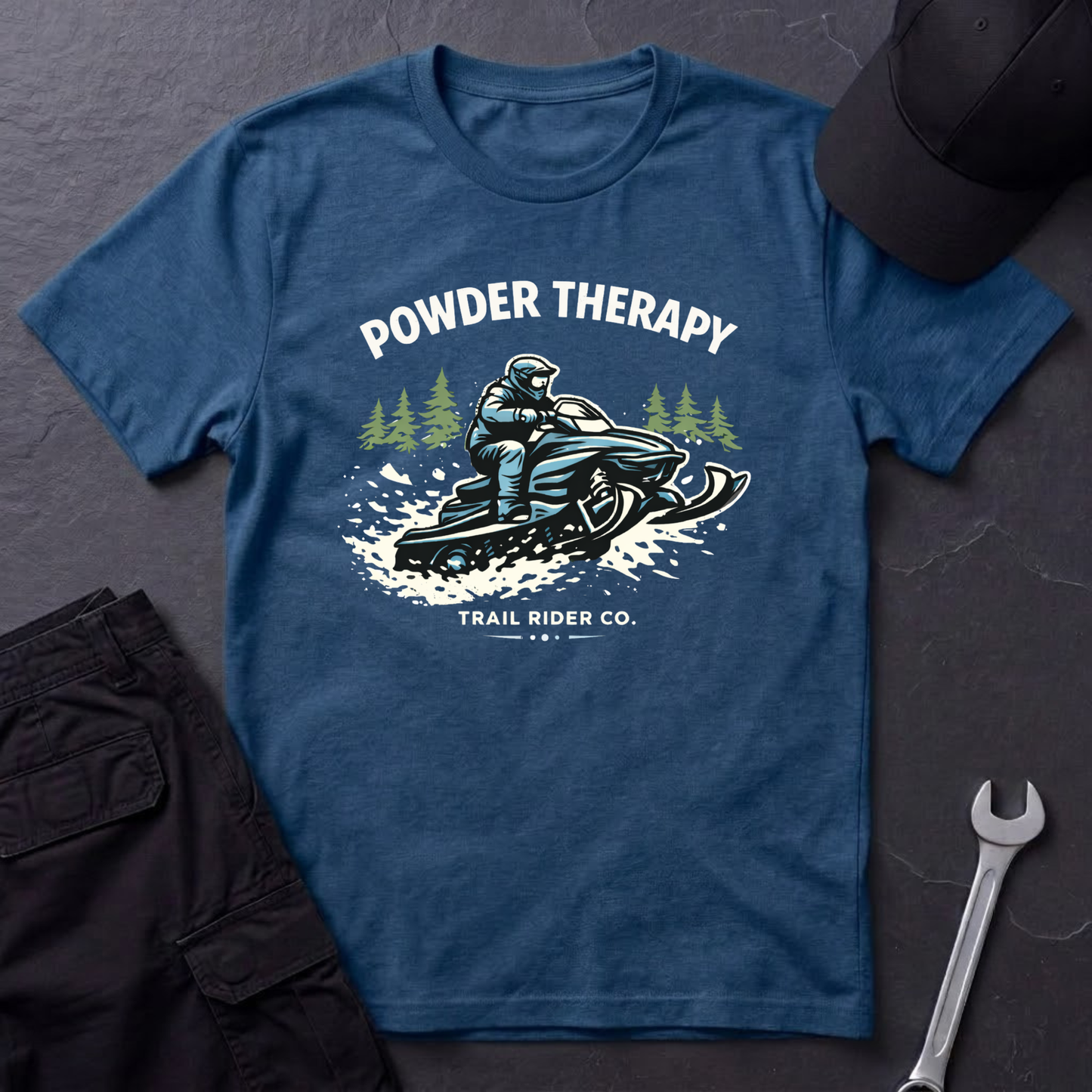 Powder Therapy Snowmobile  T-Shirt