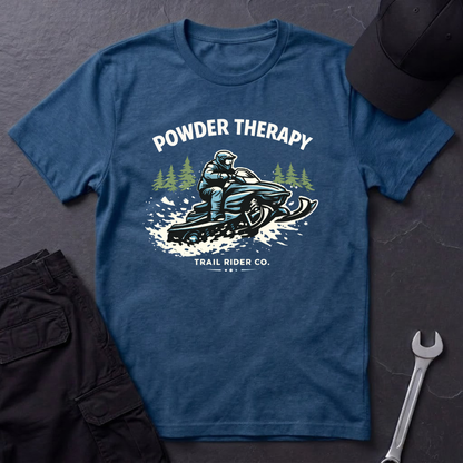 Powder Therapy Snowmobile  T-Shirt