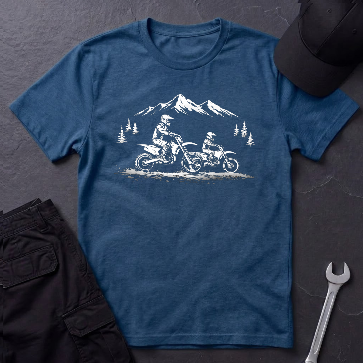 Parent Child Dirtbikes light T-Shirt