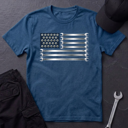 Wrenches American Flag  T-Shirt