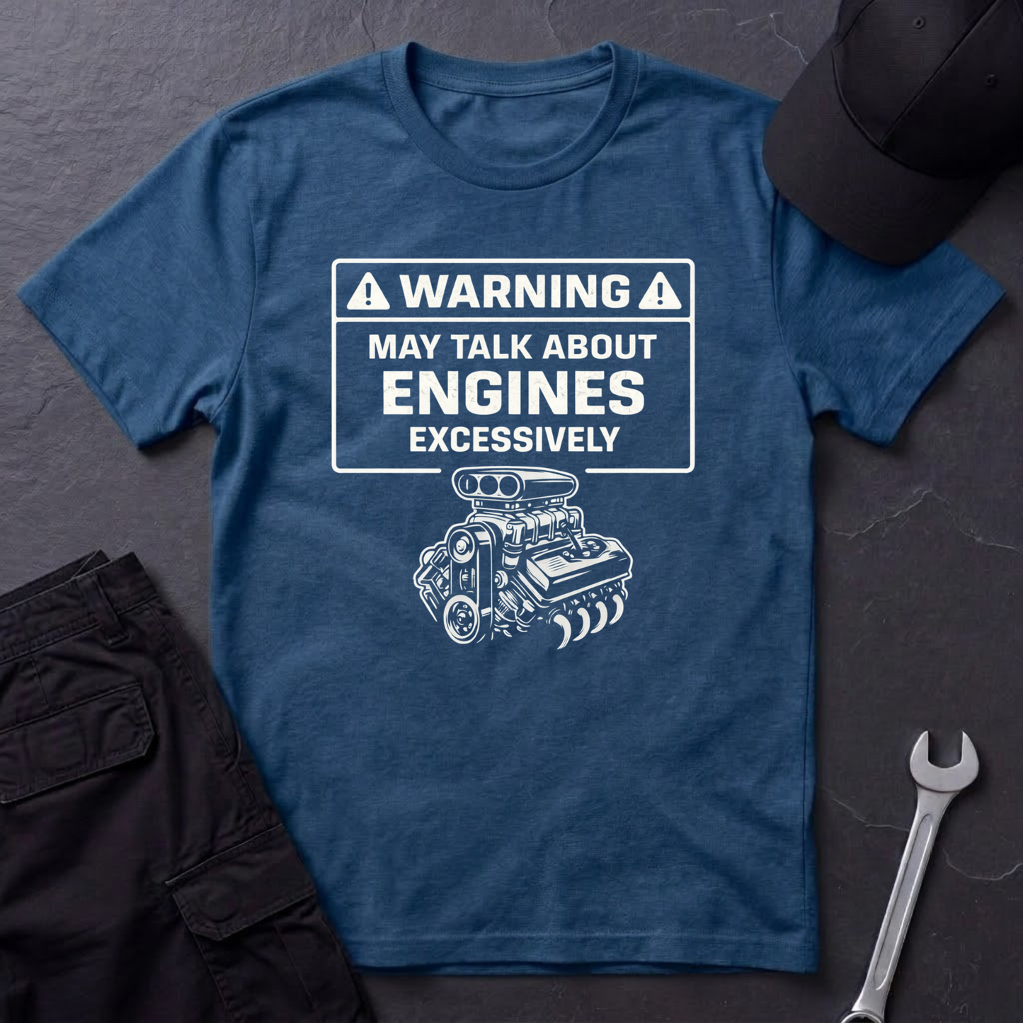 Warning-Talk About Engines  T-Shirt