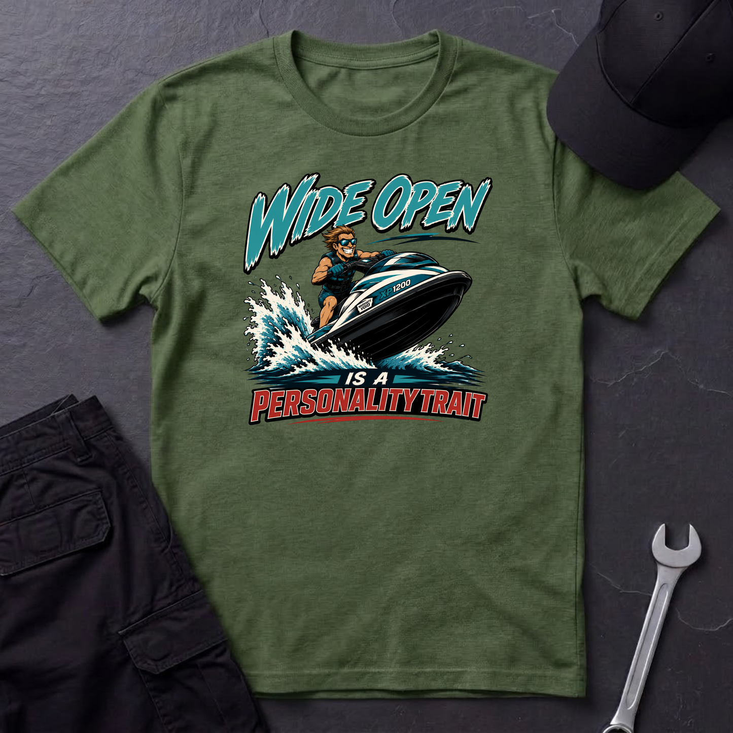 Wide Open jet Ski   T-Shirt