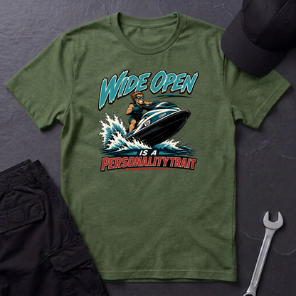 Wide Open jet Ski   T-Shirt