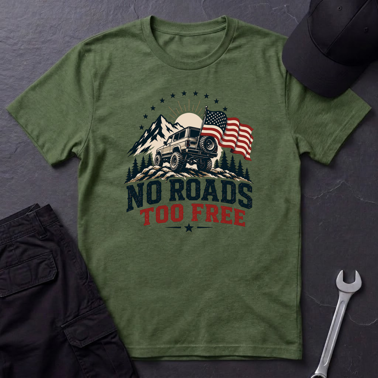 No Roads Too Free   T-Shirt