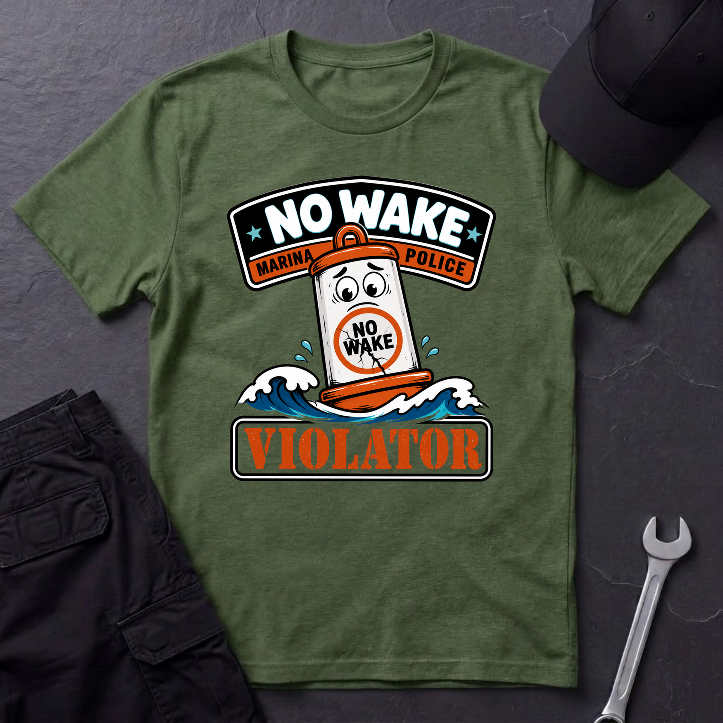 No Wake Violator  T-Shirt