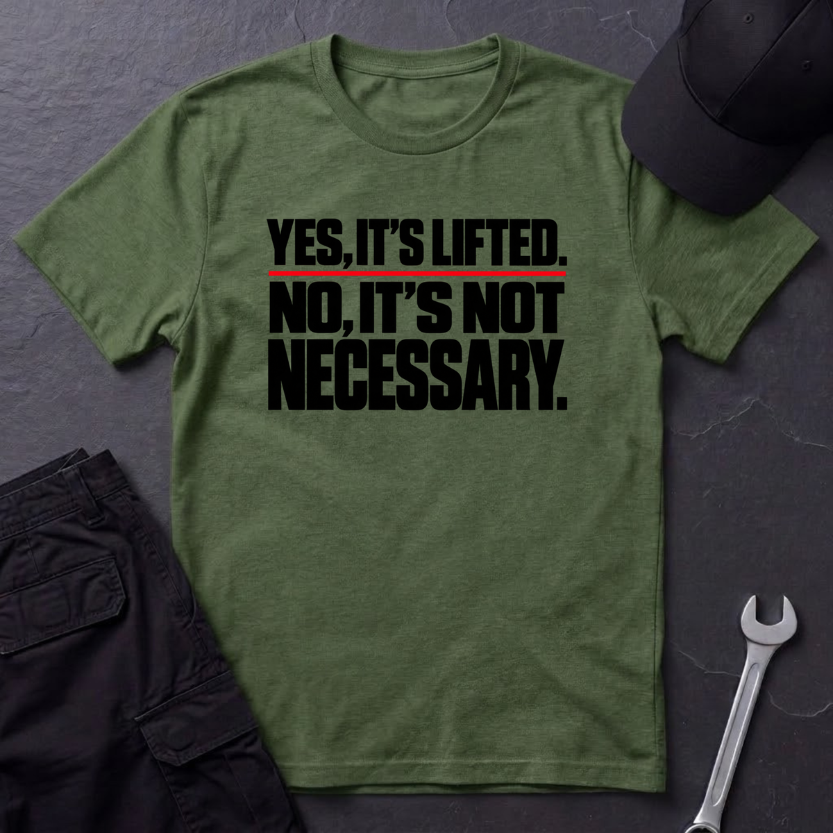 Yes, It's Lifted.  T-Shirt