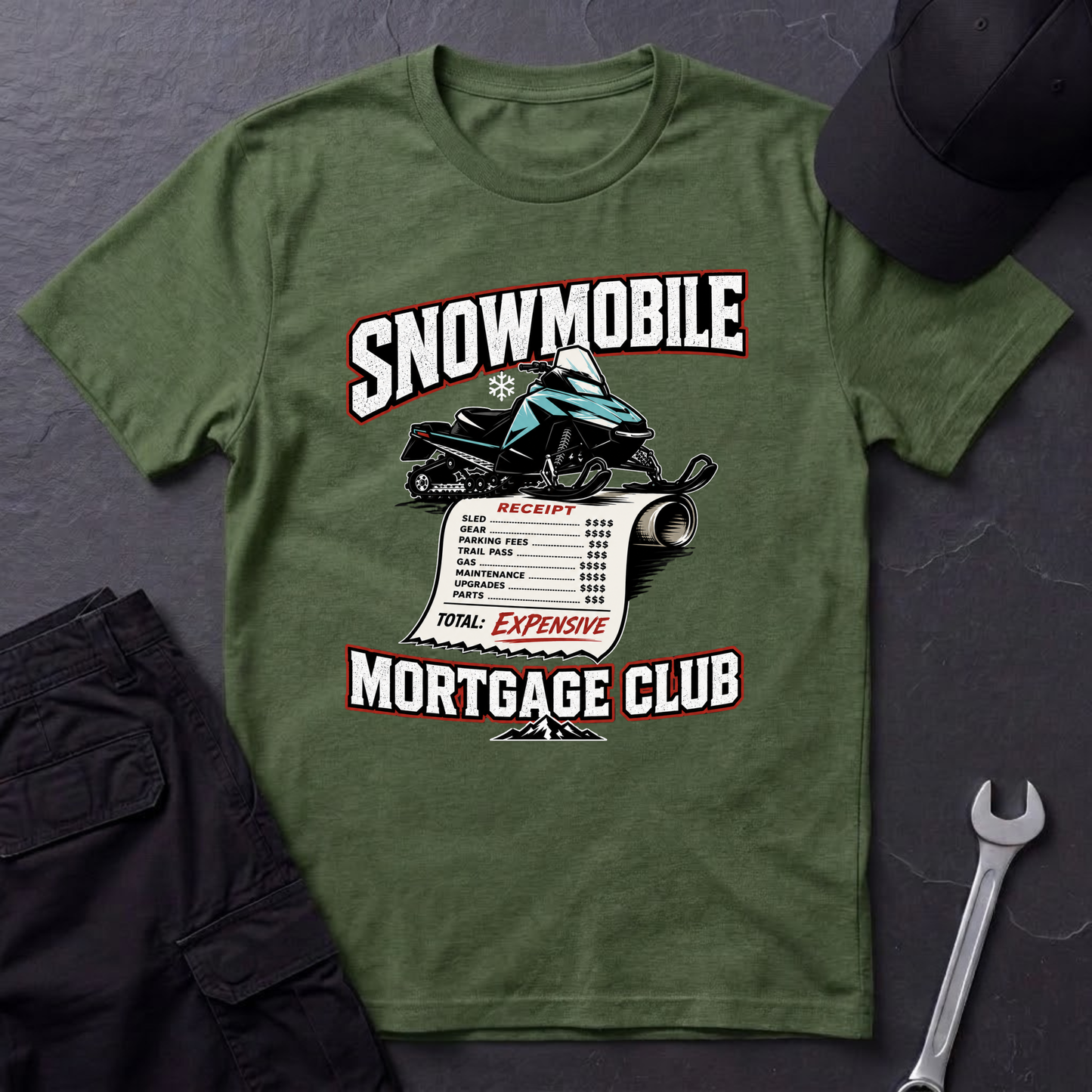 Snowmobile Mortgage Club  T-Shirt