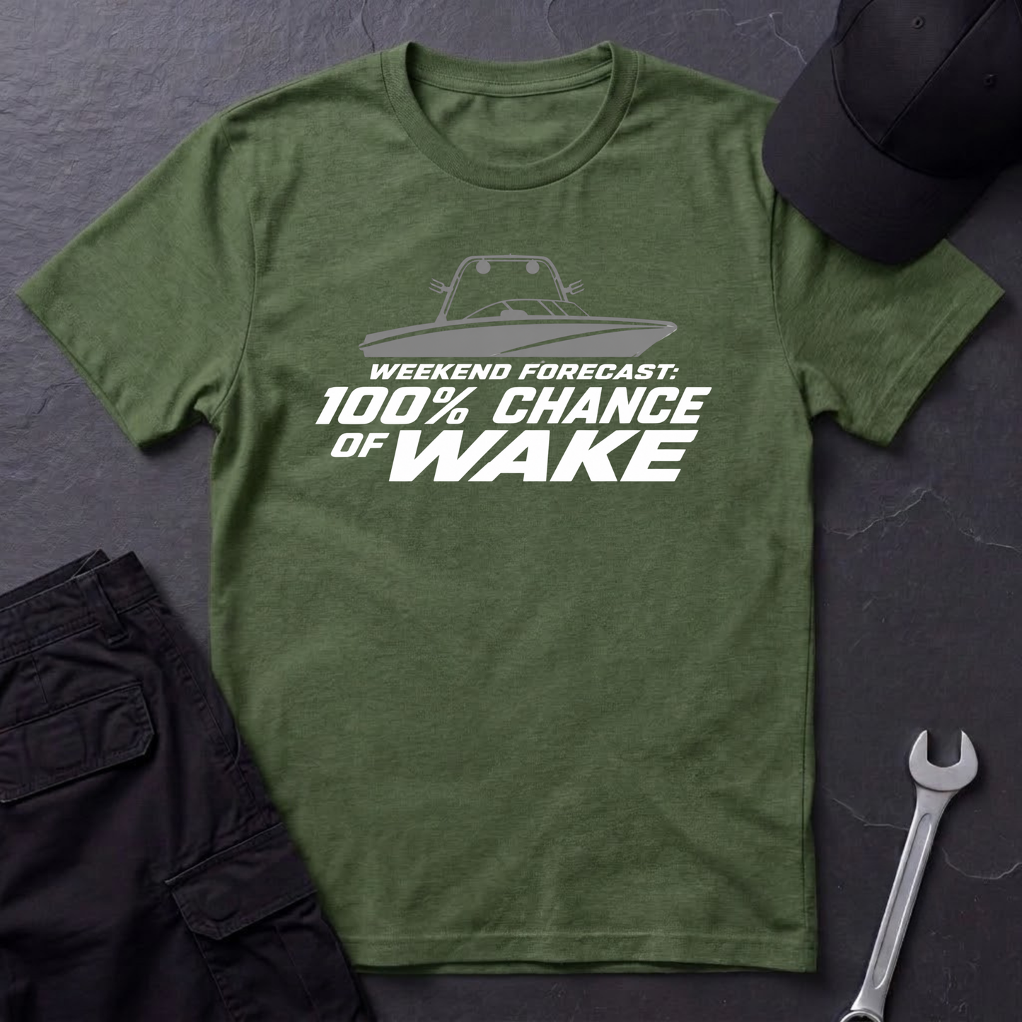 100% Chance Of Wake   T-Shirt