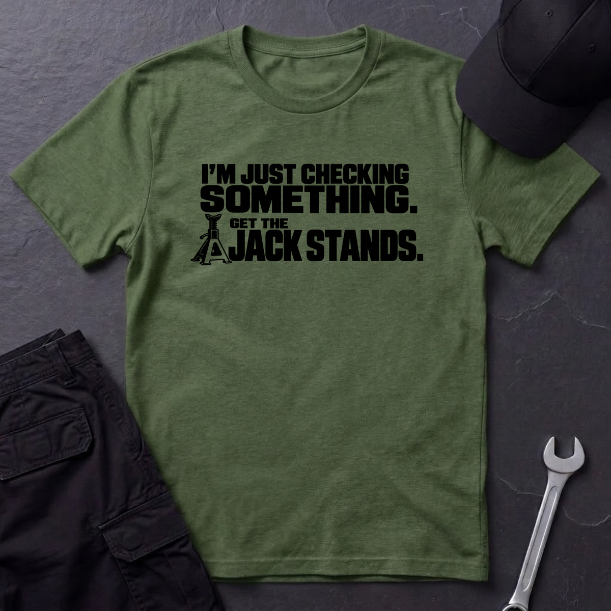 Just Checking Something   T-Shirt