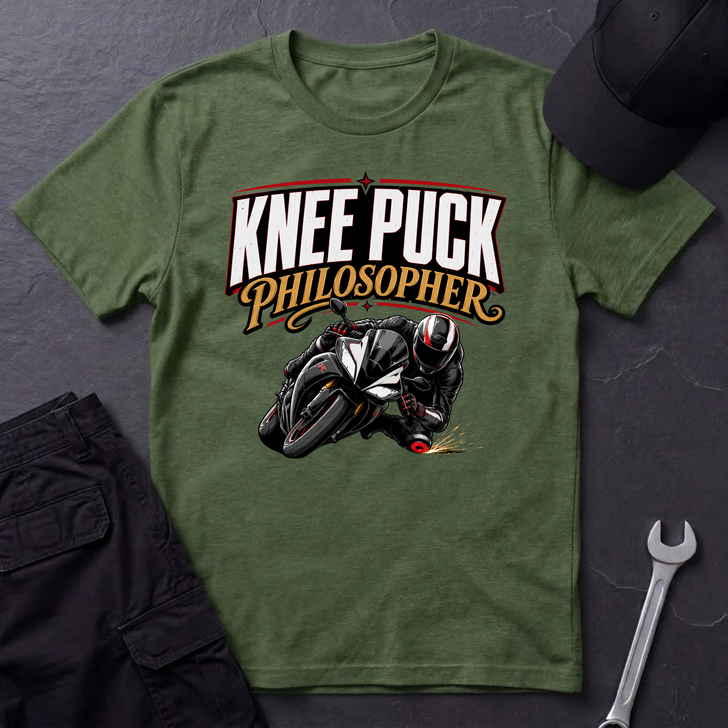 Knee Puck Philosopher  T-Shirt
