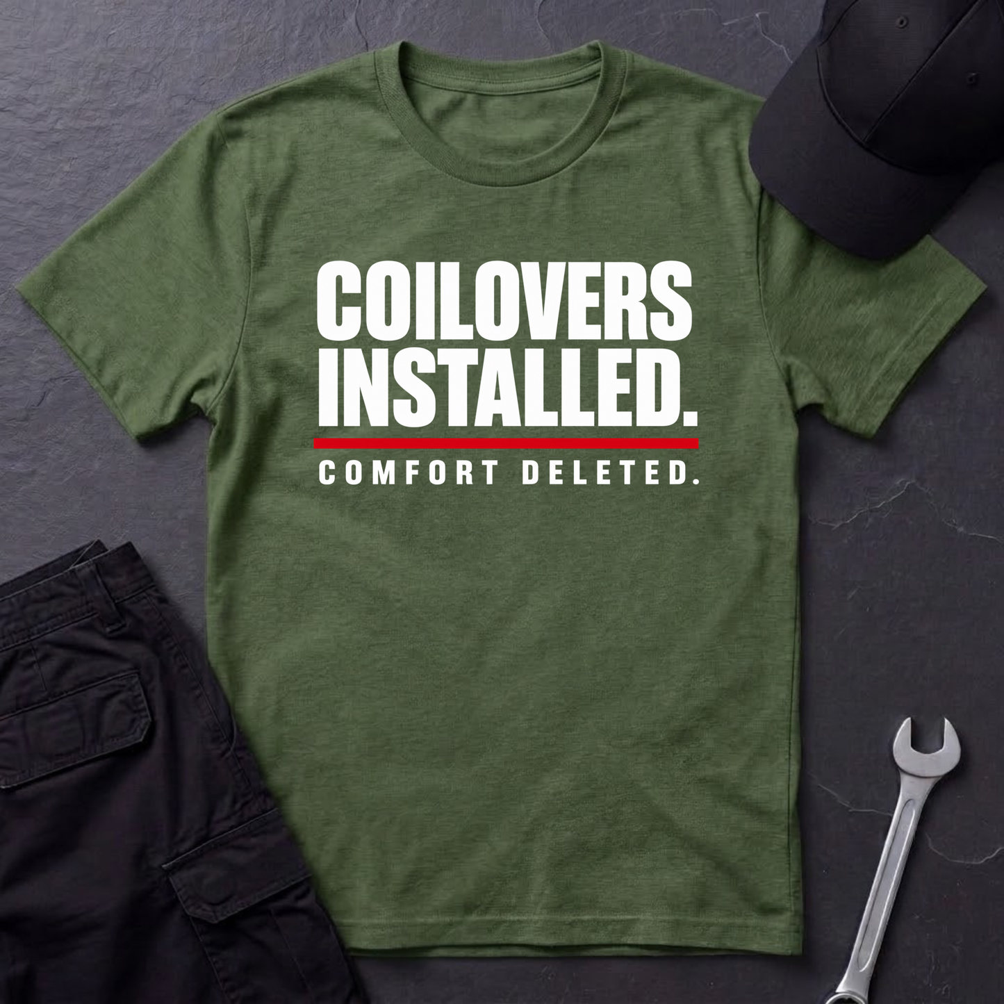 Coilovers Installed.   T-Shirt