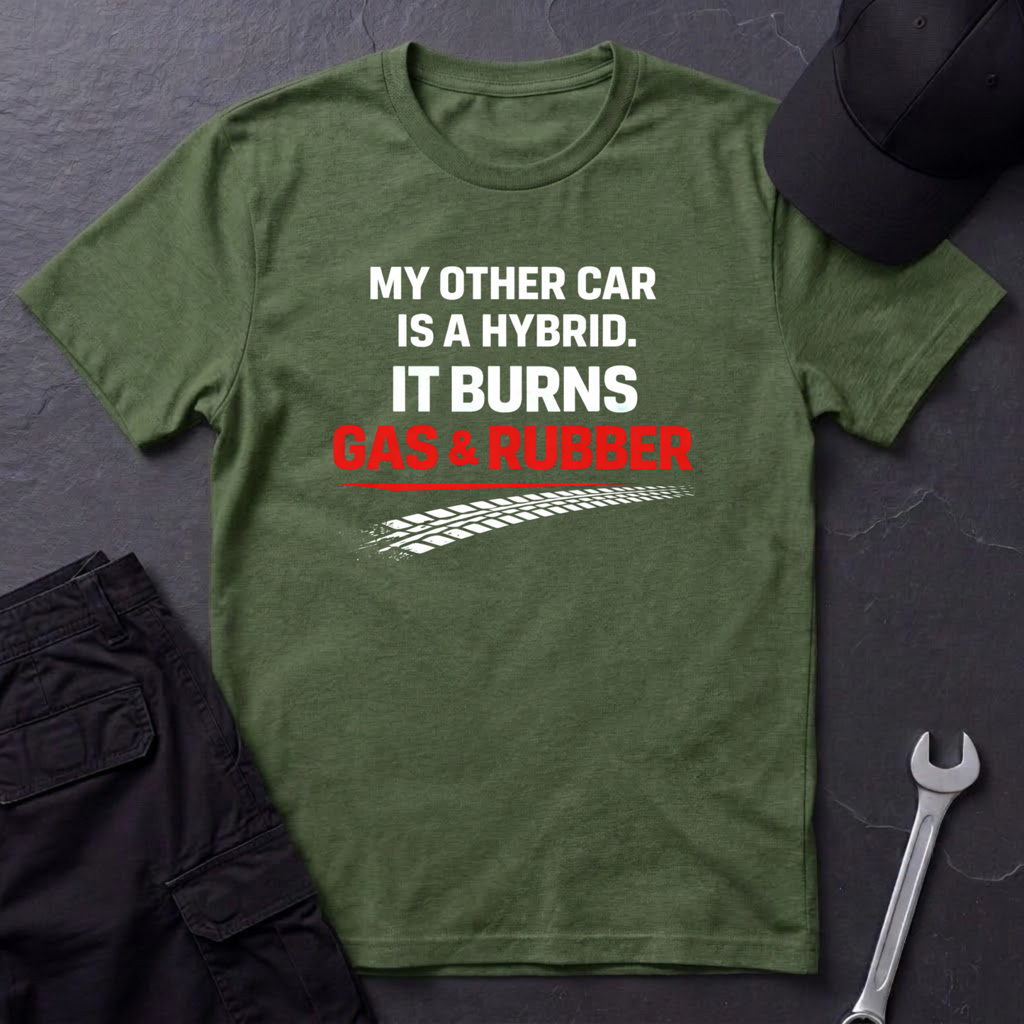 It Burns Gas & Rubber T-Shirt