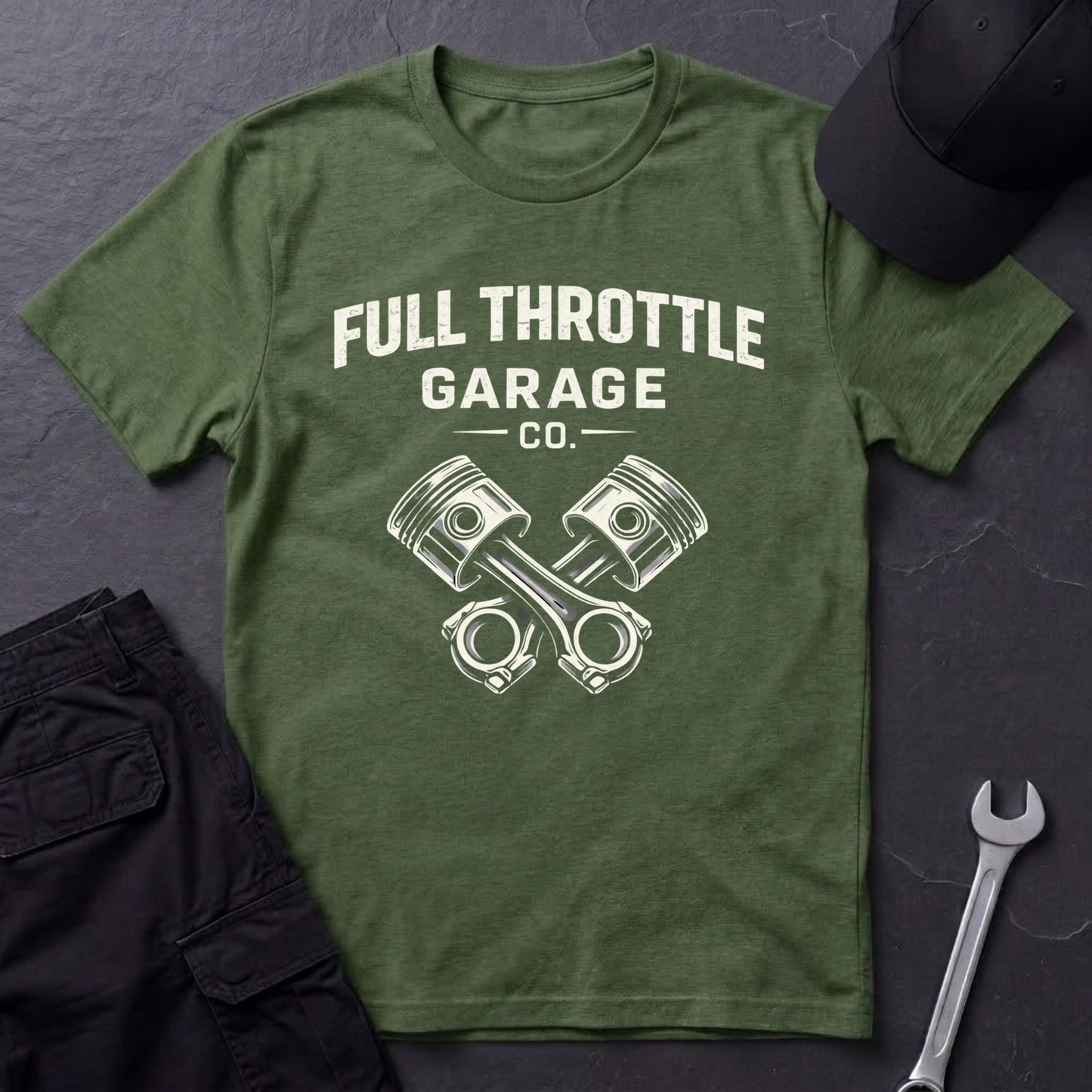 Full Throttle Garage  T-Shirt