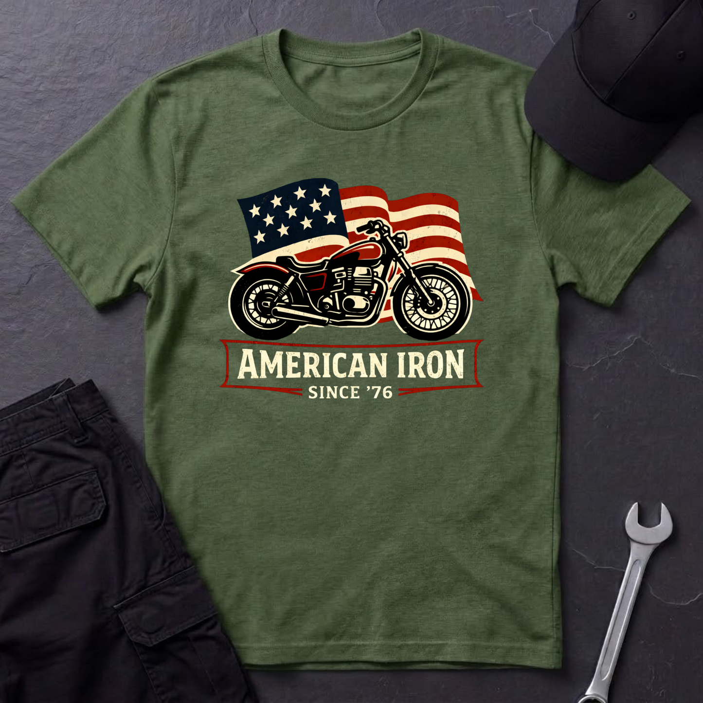 American Iron Motorcycle T-Shirt