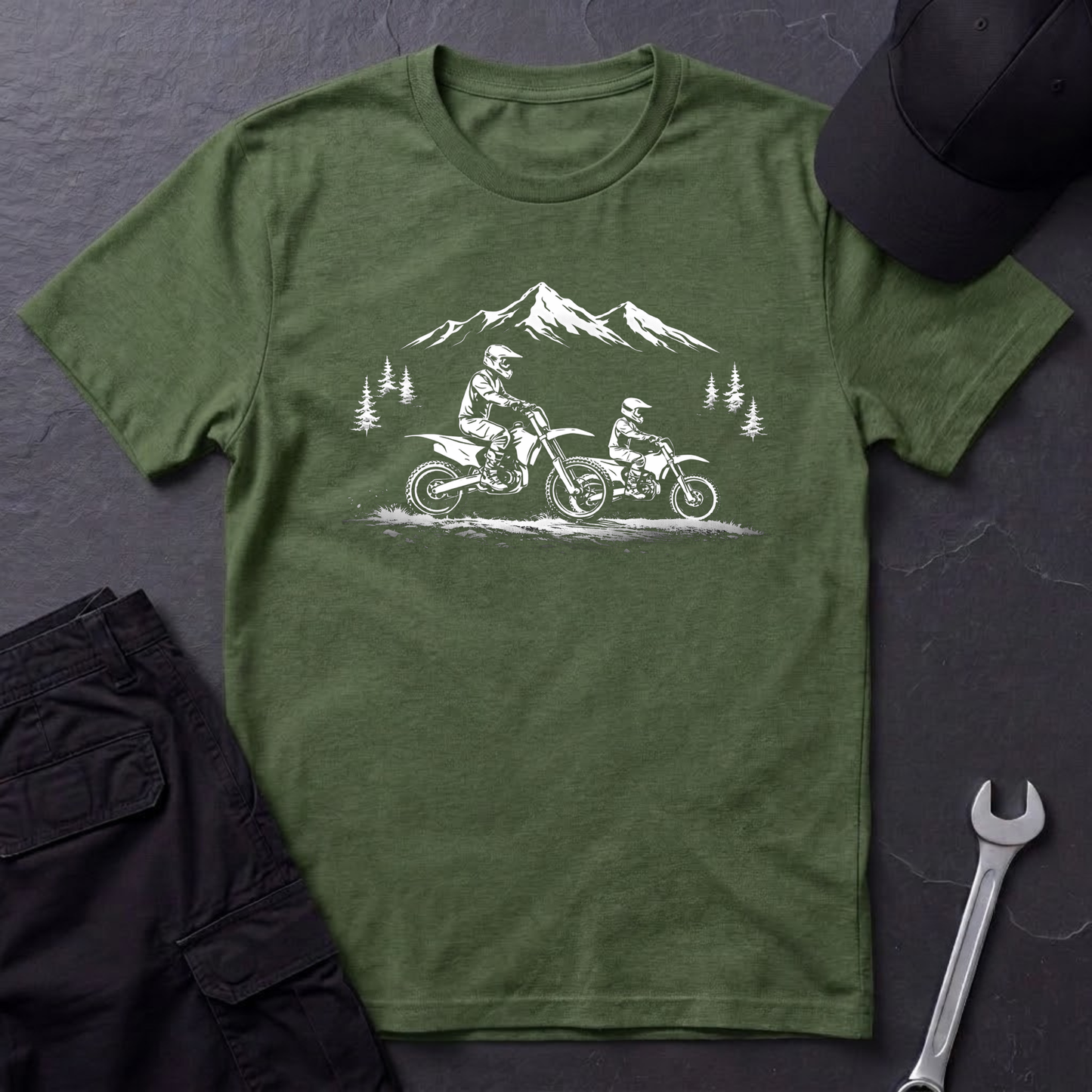 Parent Child Dirtbikes light T-Shirt