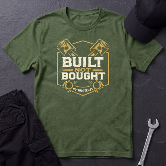 Built Not Bought Pistons T-Shirt