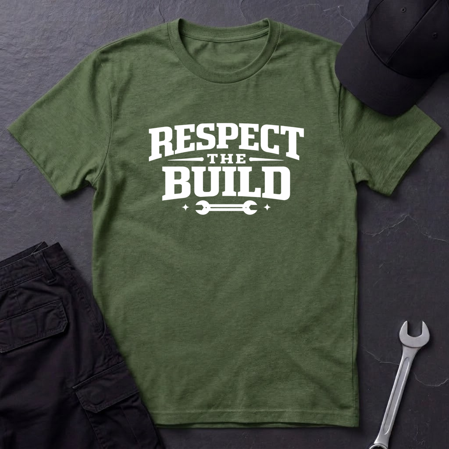 Respect The Build Wrench  T-Shirt